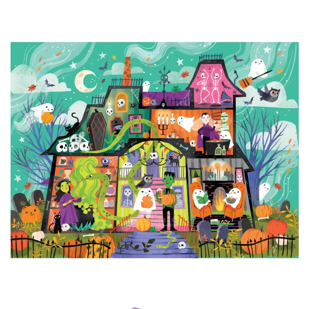 Crocodile Creek Haunted House Floor Puzzle EUC - Picture 2 of 5